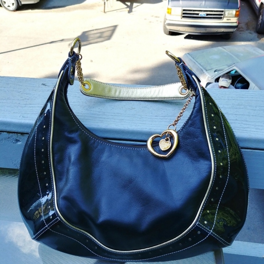 Faux Leather Love Cat Hobo Bag